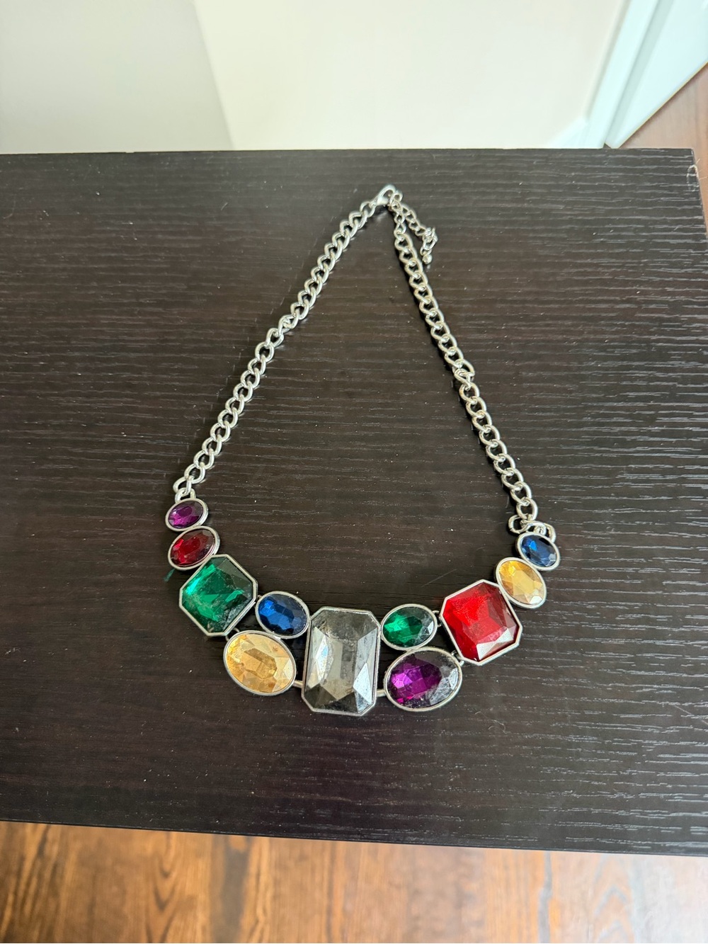 Multicolor Gemstone Statement Necklace